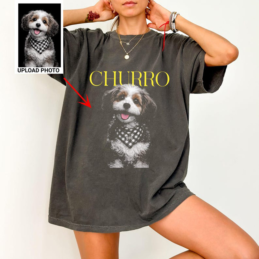 Pet Portrait Custom - Personalized Custom Pet Portrait T Shirt