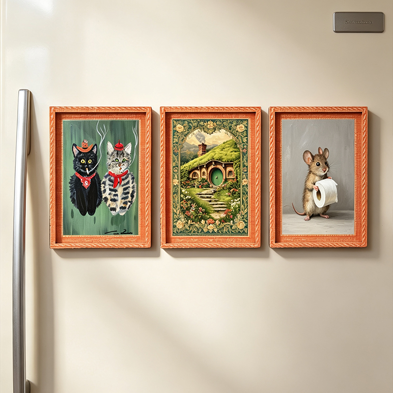 Wooden Fridge Magnet Photo Fra - огляд і ціна Engraved Wood Frame