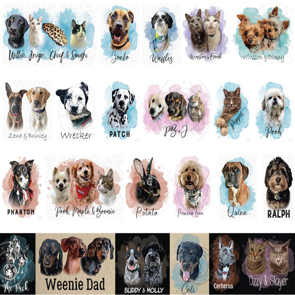 Personalized Custom Pet Portra - огляд і ціна Pet Portrait Custom