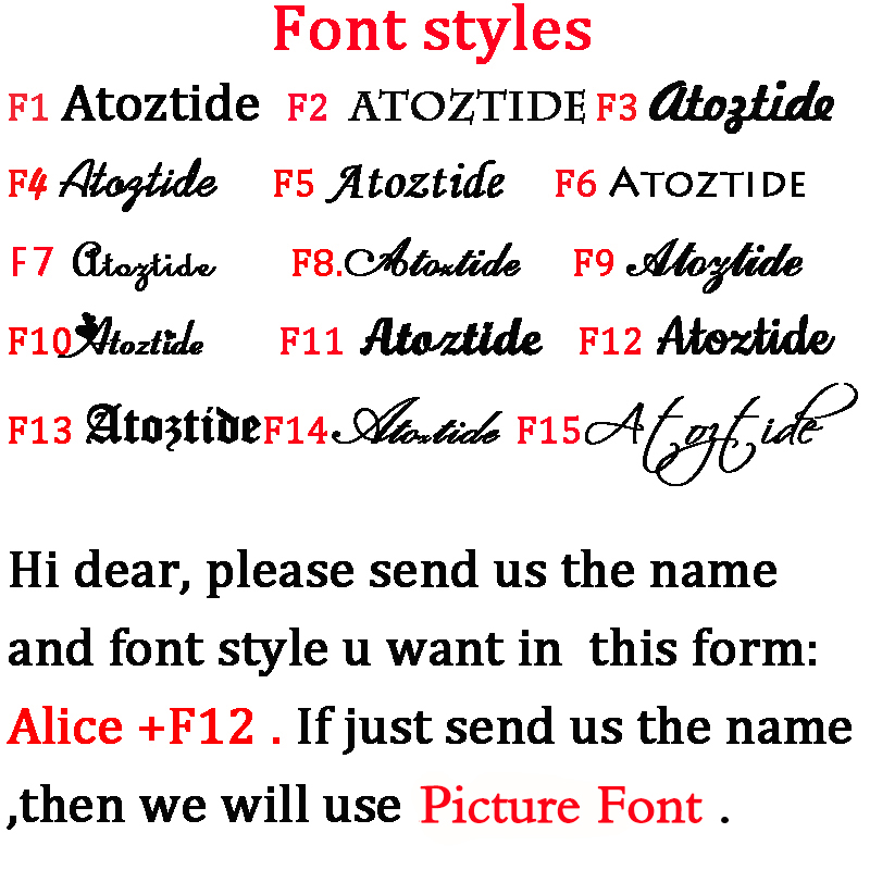 Atoztide Personalized Custom N - огляд і ціна Personalized Name Box