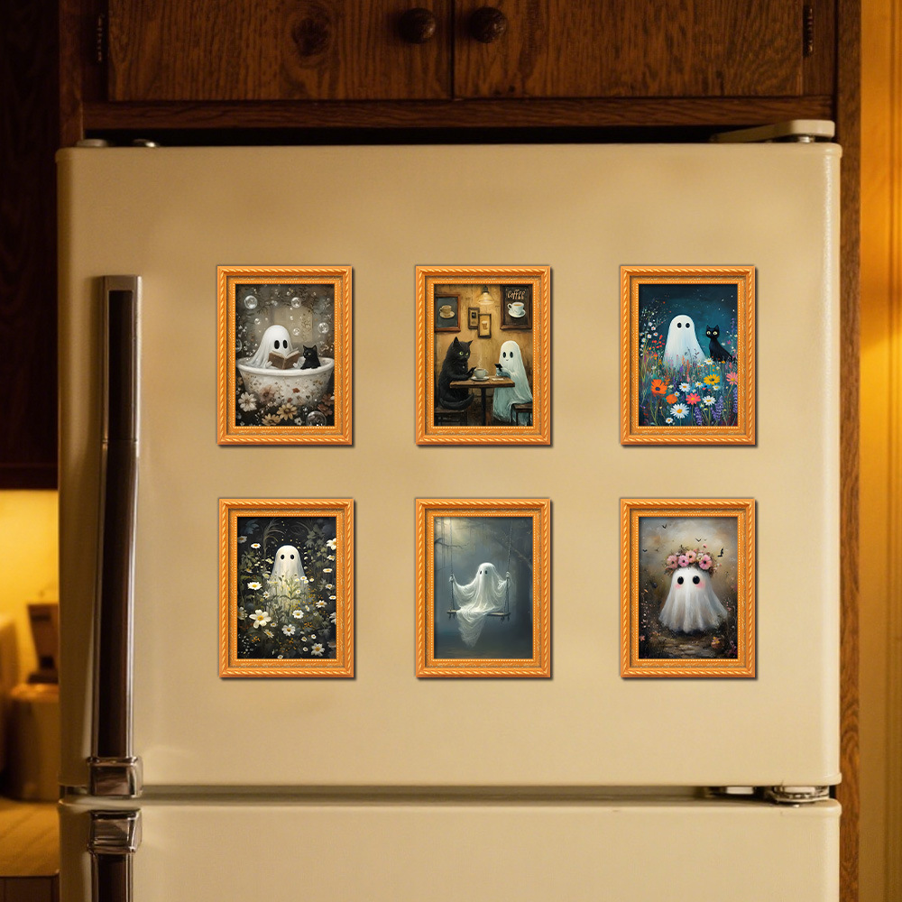 Creative 3d Halloween Fridge M - огляд і ціна Engraved Wood Frame