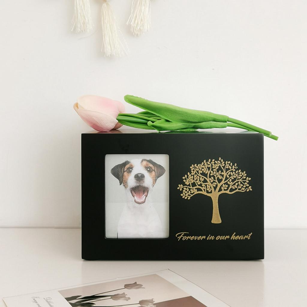 Cremation Urn for Dogs Funeral - огляд і ціна Engraved Wood Frame