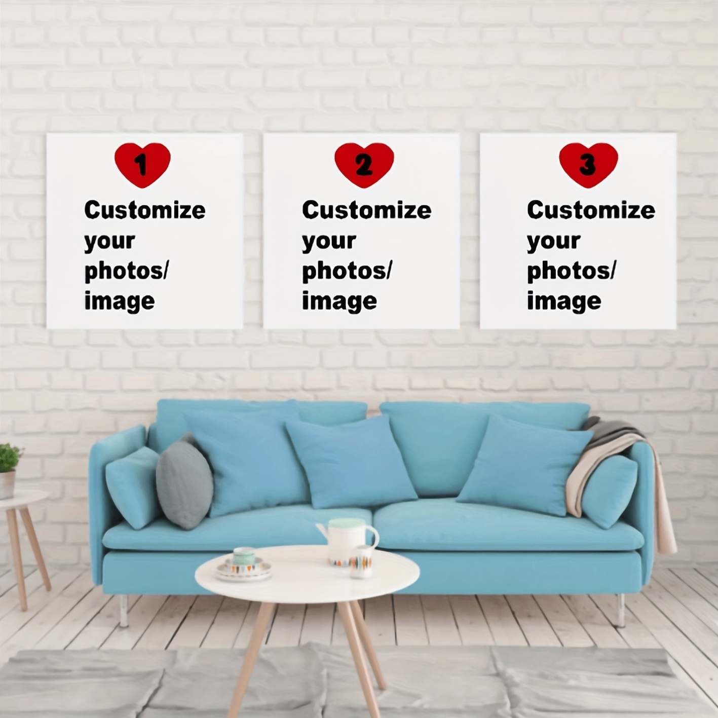 3pcs/set Custom Square Canvas  - огляд і ціна Pet Portrait Custom